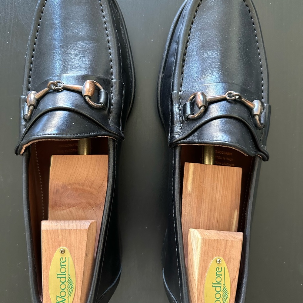 Allen Edmonds Men’s Verona II Leather Bit Loafers - Black, 8D